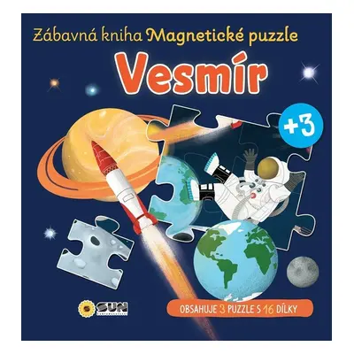 Vesmír Zábavná kniha Magnetické puzzle