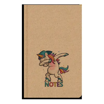 Notes linkovaný A5 kraft Unicorn