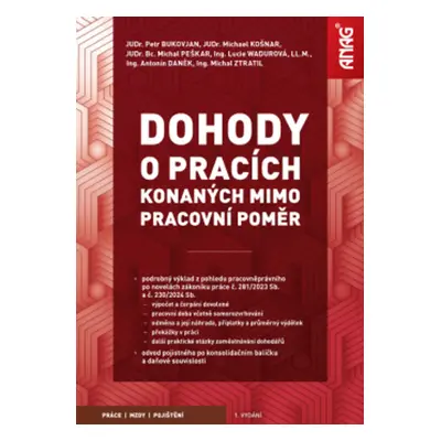 Dohody o pracích konaných mimo pracovní poměr 2024/2025