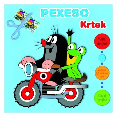 Krtek vystřihovací v sešitu s maxi kartičkami - pexeso