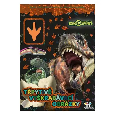 Třpytivé vyškrabávací obrázky Dinosauři