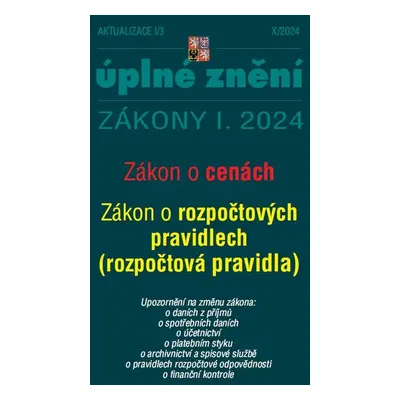 Aktualizace I/3 2024 O cenách, rozpočtová pravidla