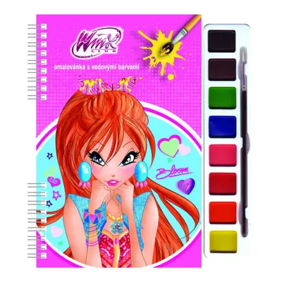 Omalovánky s vodovými barvami Winx Club