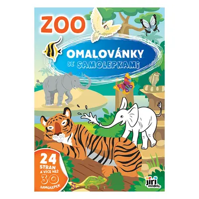 Omalovánky A4 se samolepkami ZOO