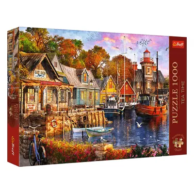 Puzzle Premium Plus Tea Time Přístav u moře (1000 dílků)