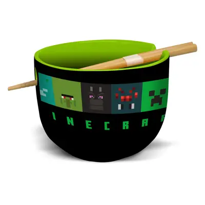 Minecraft ramen miska a hůlky