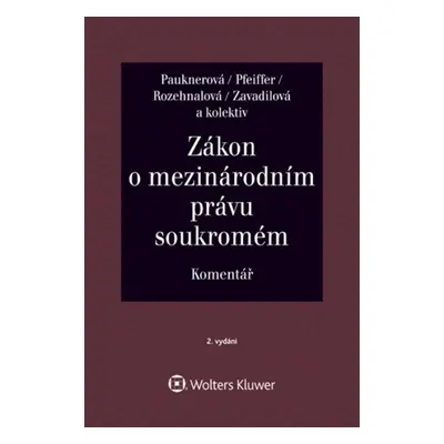 Zákon o mezinárodním právu soukromém Komentář