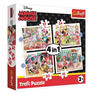 Puzzle Minnie s přáteli 4v1