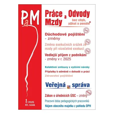 Práce a mzdy Změny v důchodovém pojištění (1/2025)