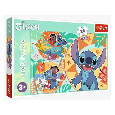 Puzzle Lilo&Stitch Šťastný den MAXI (24 dílků)