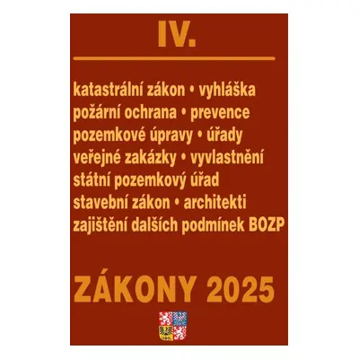 Zákony IV 2025 – stavebnictví, půda