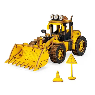 3D dřevěné puzzle Buldozer