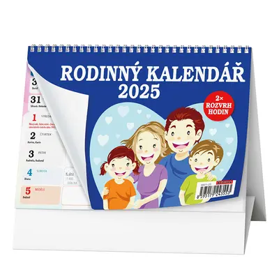 Rodinný kalendář 2025 - stolní kalendář