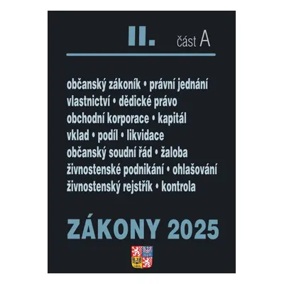 Zákony II A/2025 – Občanský zákoník