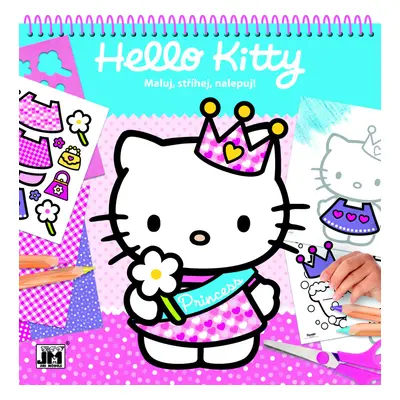 Maluj, stříhej, nalepuj Hello Kitty