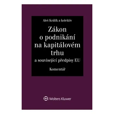 Zákon o podnikání na kapitálovém trhu Komentář