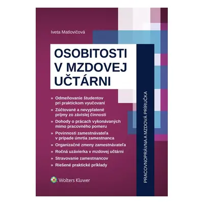 Osobitosti v mzdovej učtárni