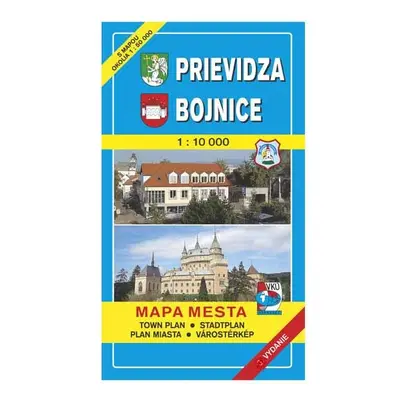 Prievidza Bojnice Mapa mesta Town plan Stadtplan Plan miasta Várostérkép