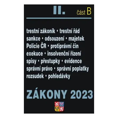 Zákony II B/2023 – Trestní právo