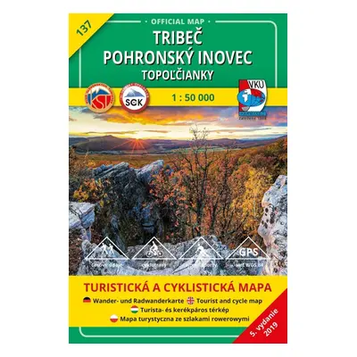 Tribeč Pohronský Inovec Topoľčianky 1:50 000