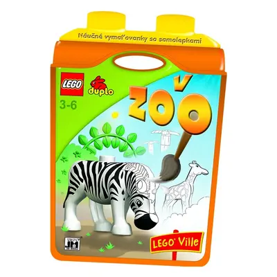 Náučné vymaľovánky so samolepkami V ZOO LEGO