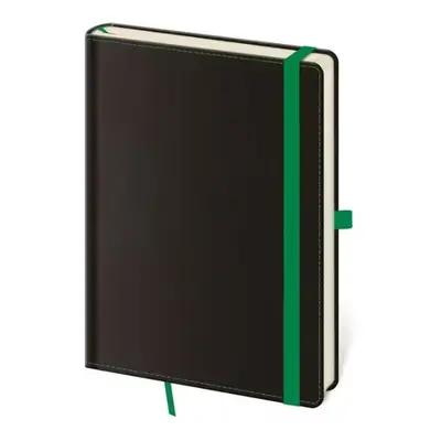 Linkovaný zápisník Black Green L