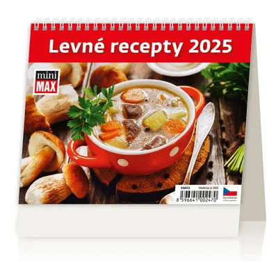 Levné recepty 2025 - stolní kalendář