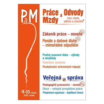 Práce a mzdy 9-10/2023 – Zákoník práce – novela