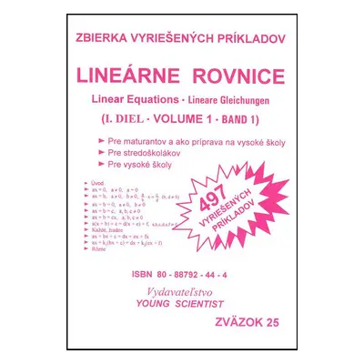 Lineárne rovnice I.diel