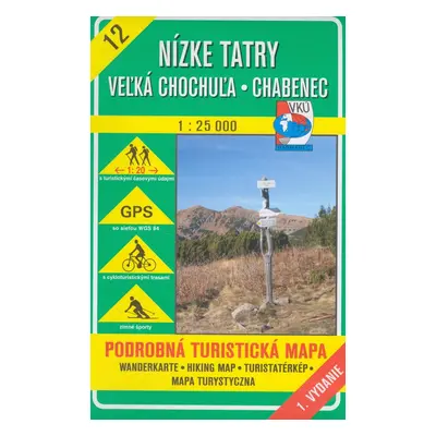 Nízke Tatry Veľká Chochuľa Chabenec 1:25 000