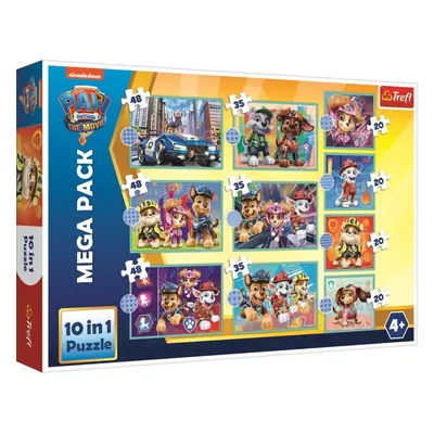 Puzzle Tlapková patrola: The Movie MEGA PACK 10v1