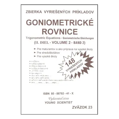 Goniometrické rovnice II. diel