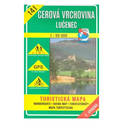 Cerová vrchovina Lučenec 1:50 000