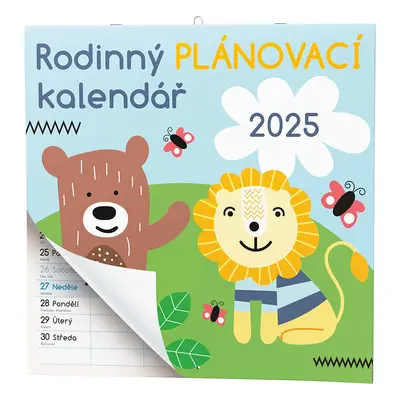 Rodinný plánovací kalendář 2025 - nástěnný kalendář