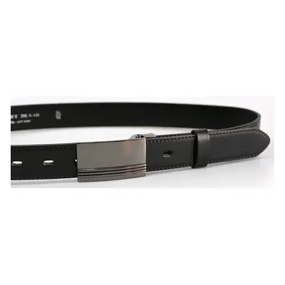 PENNY BELTS 30-020-2PS-60 Pánský kožený opasek černý