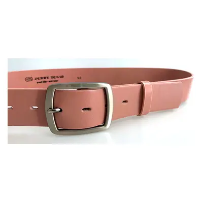 PENNY BELTS 46503 Dámský kožený opasek růžový