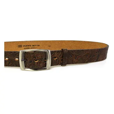 PENNY BELTS Exkluziv 44-V5-40 Dámský kožený opasek hnědý