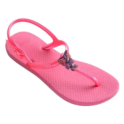 Dětské žabky Havaianas KIDS FREEDOM SHOCKING PINK