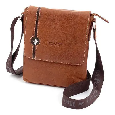 Taška crossbody kožená BHPC Explore M BH-383-75 tabáková 2 L