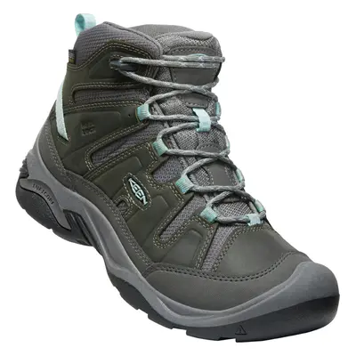 KEEN Circadia MID WP Women Dámské trekové boty steel grey/cloud blue 10026019KEN01S65