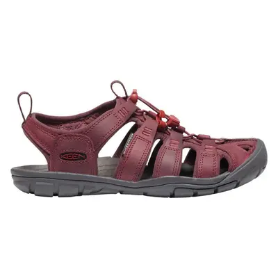 KEEN Clearwater CNX Leather W Dámské sandály wine/red dahlia 10011673KEN01S65