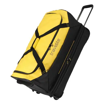 Travelite Basics Wheeled Duffle exp. Black/yellow 98/119 L TRAVELITE-96284-89