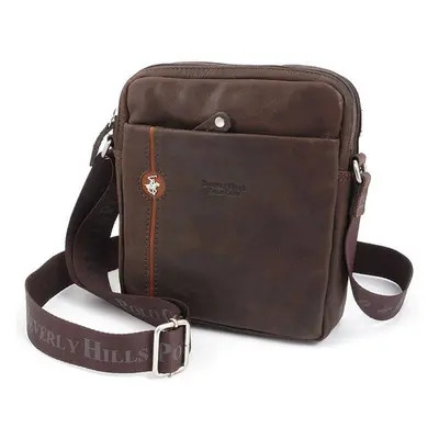 Taška crossbody kožená BHPC Explore M+ BH-382-25 hnědá 3 L