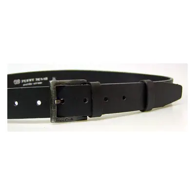 PENNY BELTS 4-60 Pánský kožený opasek černý