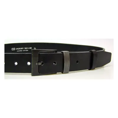 PENNY BELTS 8-60 Pánský kožený opasek černý