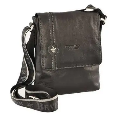 Taška crossbody kožená BHPC Explore M BH-383-01 černá 2 L