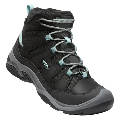 KEEN CIRCADIA MID POLAR W Dámské trekové boty black/cloud blue 10037728KEN01S75