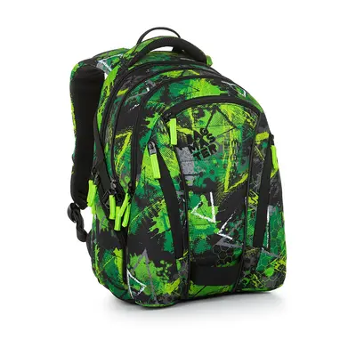 Bagmaster BAG 23 A studentský batoh - zeleno černý zelená 30 l 230201