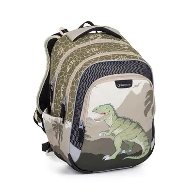 Bagmaster LUMI 24 C školní batoh – dinosaurus zelená 23 l 230262