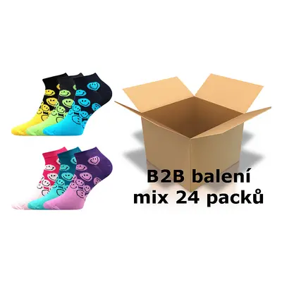 BOMA® ponožky PIKI 42 dětská - 3pár mix 24 pack 13059